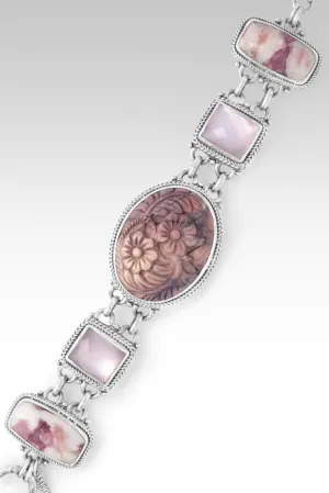 Redemption's Light Bracelet? in Porcelain Jasper, Pink Tourmalinated Quartz, Rose Quartz & Mother of Pearl