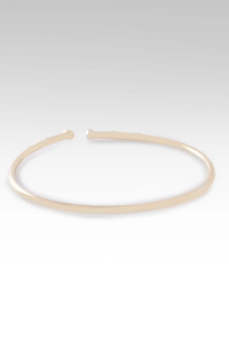 Rejoice in Gratitude Tip-to-Tip Bracelet? in White Zircon
