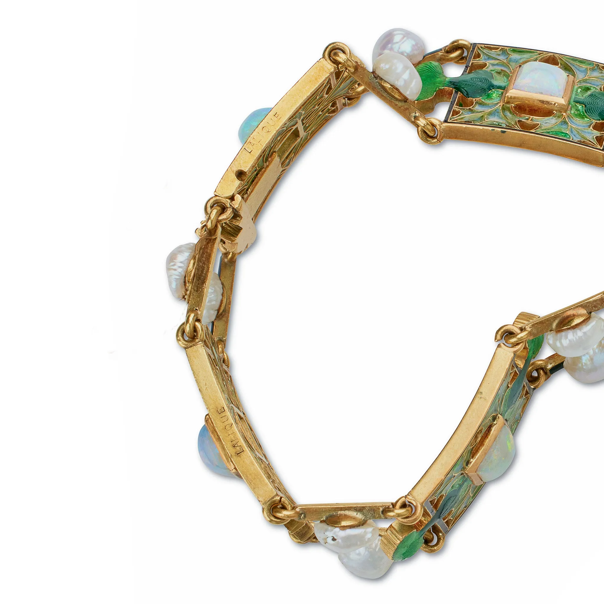 Ren?? Lalique "Thistle of Lorraine" Bracelet