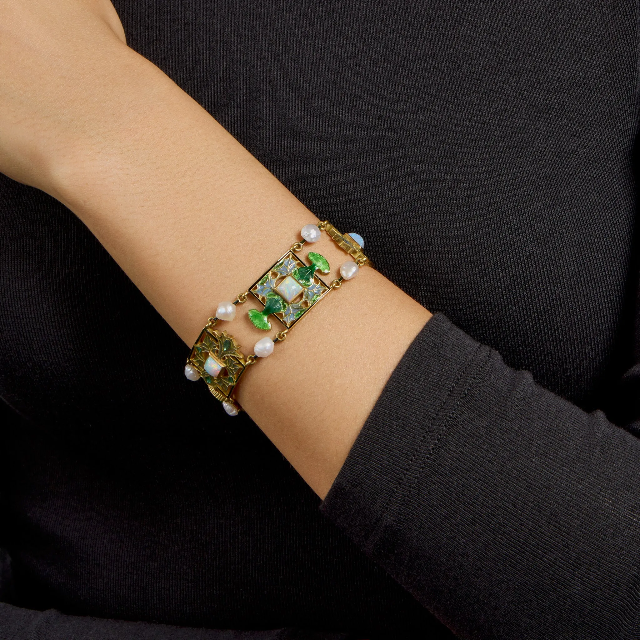Ren?? Lalique "Thistle of Lorraine" Bracelet