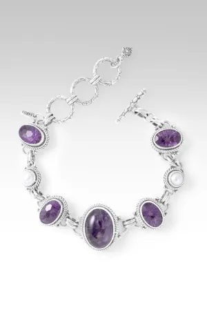 Revive my Faith Bracelet? in Chevron Amethyst, Amethyst & Freshwater Pearl