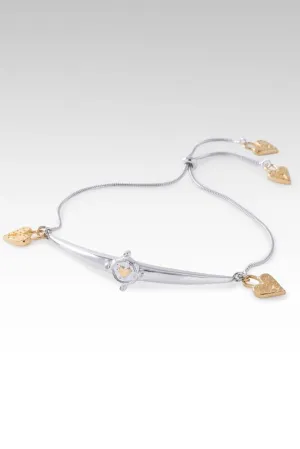 Rhodium Love So Sweet Bracelet? in White Zircon