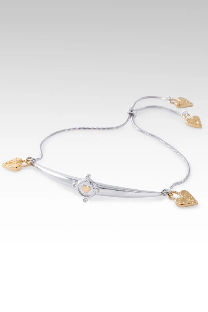 Rhodium Love So Sweet Bracelet? in White Zircon