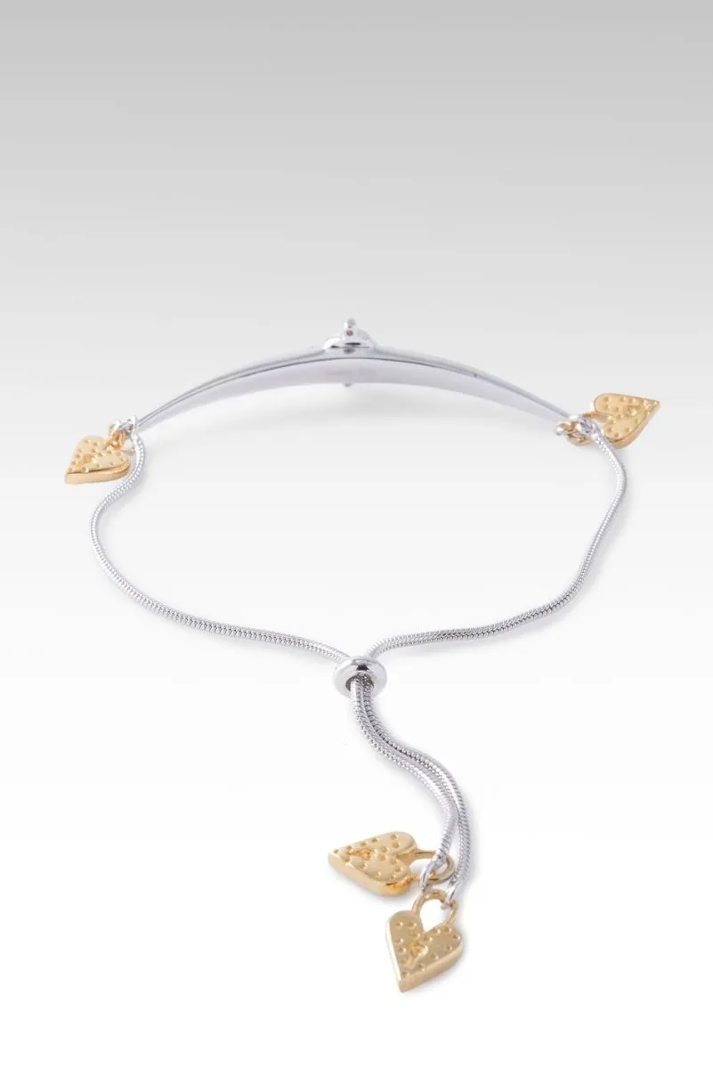 Rhodium Love So Sweet Bracelet? in White Zircon