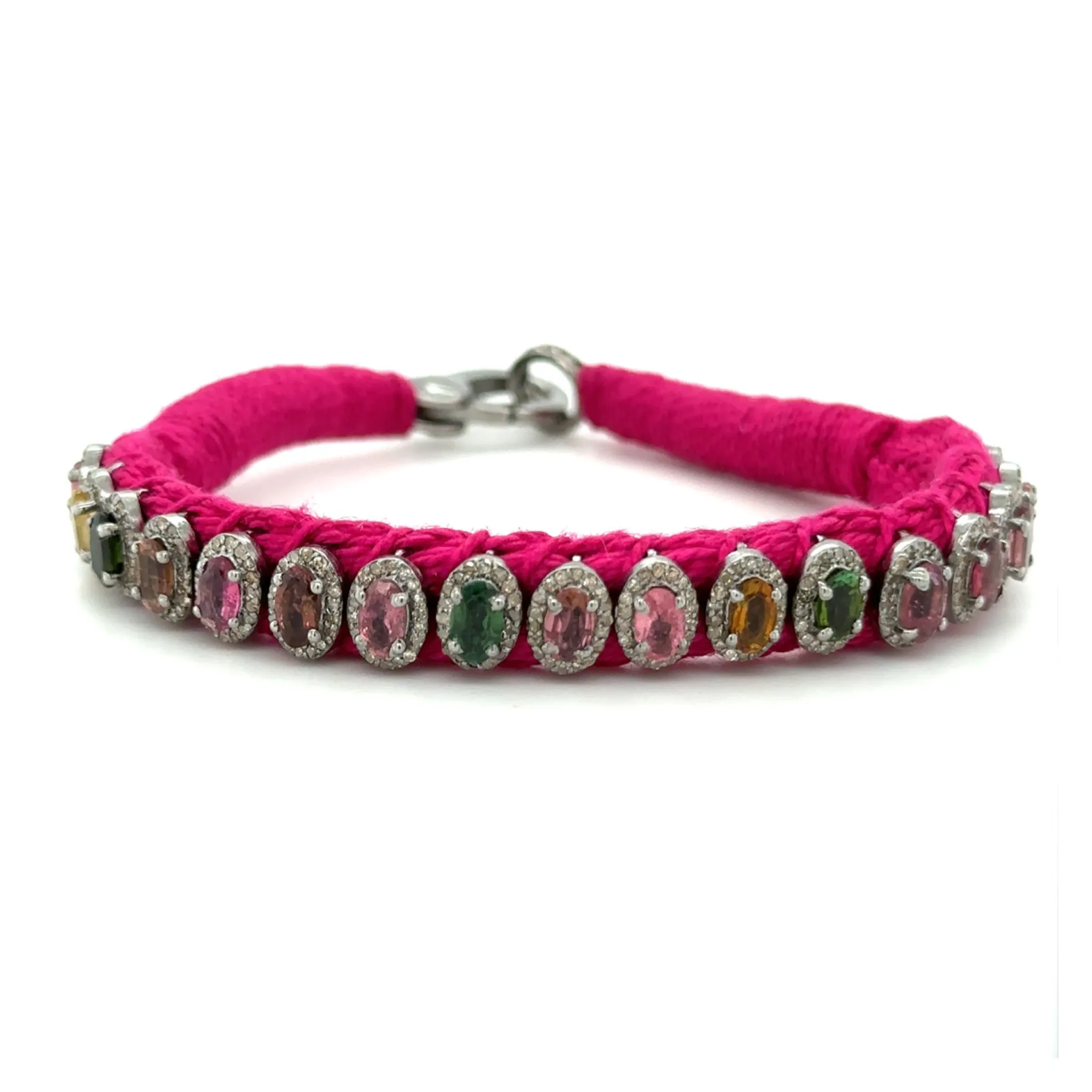 Rio Diamond & Tourmaline Fuchsia Bracelet