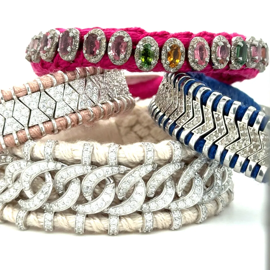Rio Diamond & Tourmaline Fuchsia Bracelet