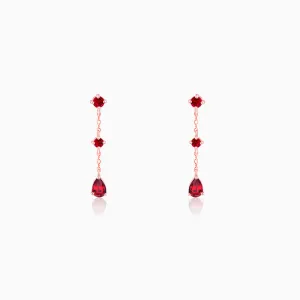 Rose Gold Queen of Love Earrings