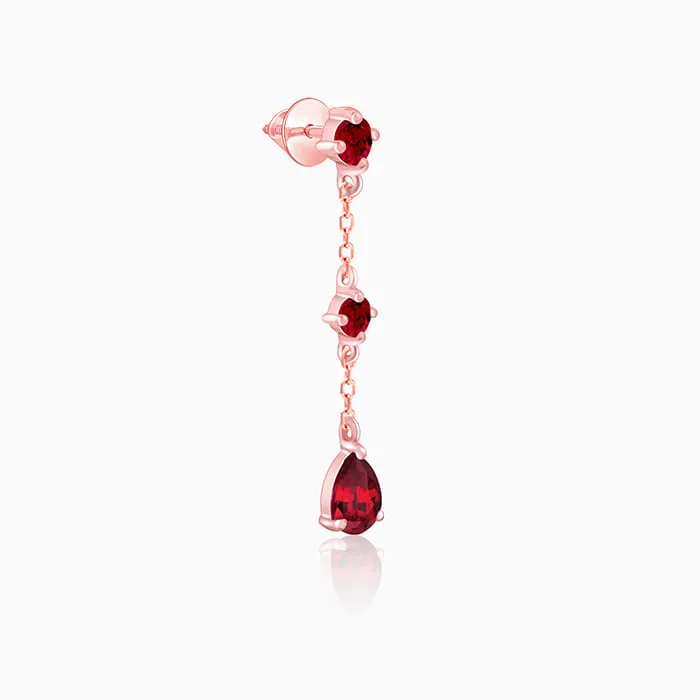 Rose Gold Queen of Love Earrings