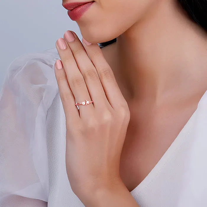 Rose Gold Starry Dusk Ring
