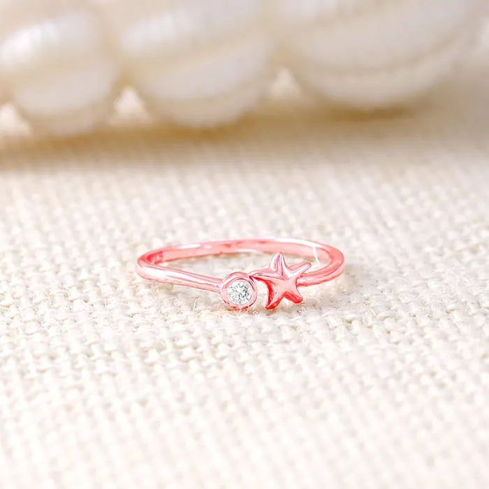 Rose Gold Starry Dusk Ring