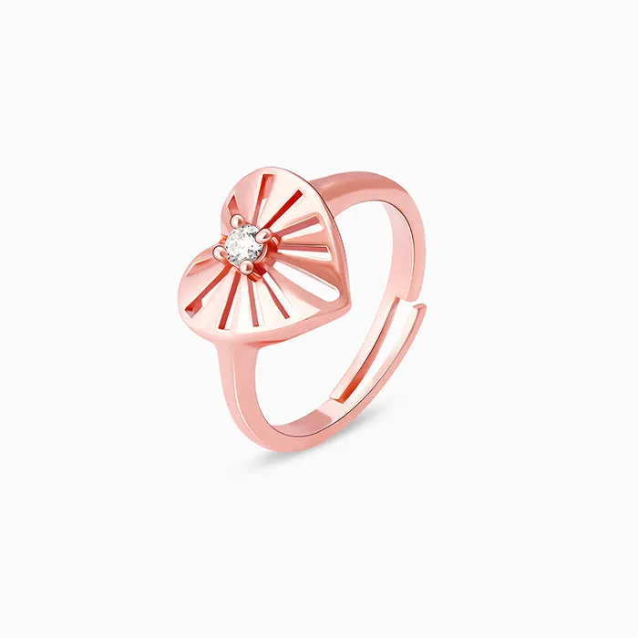 Rose Gold Sunshine of My Life Ring