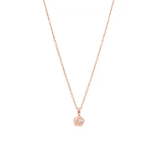 Sav 18K Rosegold Pendant w. 16 Diamonds