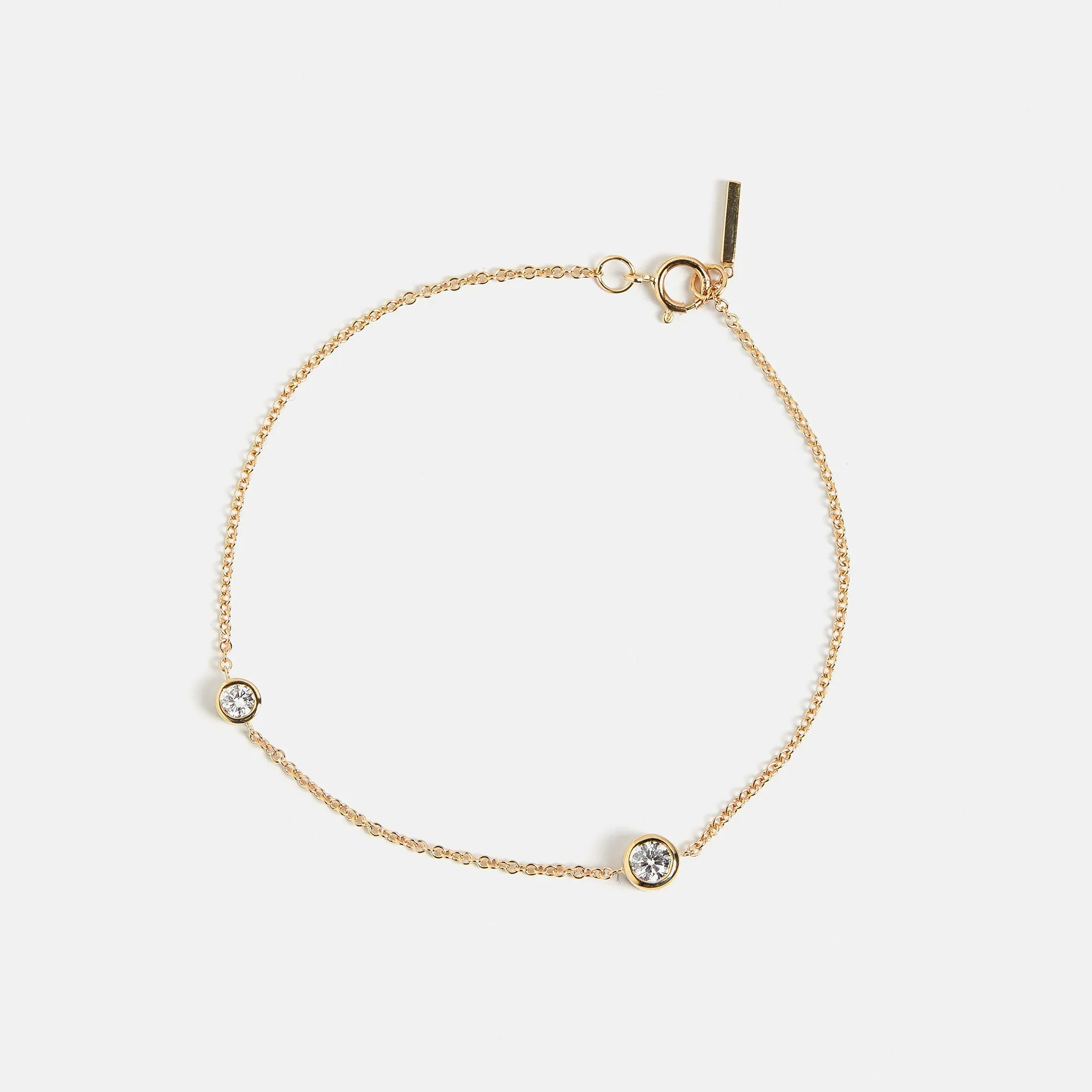 Sena Bracelet with Aquamarine and Diamond