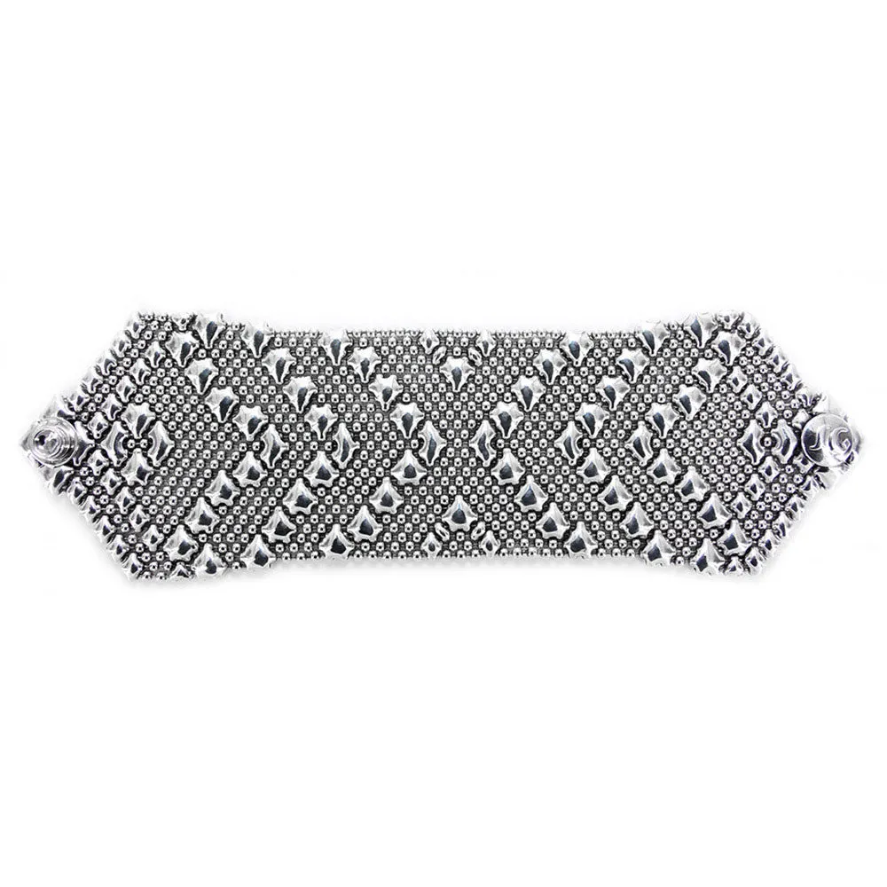 SG Liquid Metal B108-AS Antique Silver Bracelet by Sergio Gutierrez