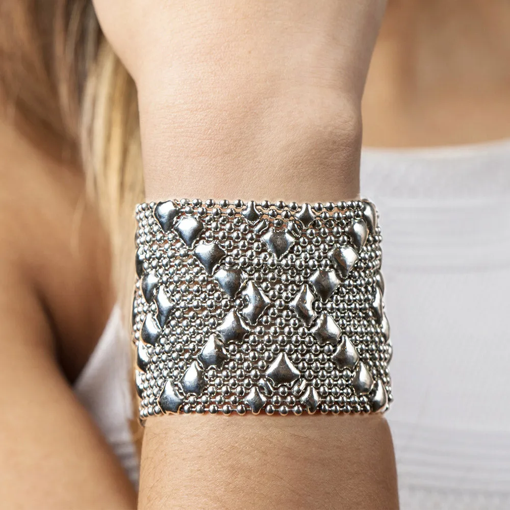 SG Liquid Metal B108-AS Antique Silver Bracelet by Sergio Gutierrez