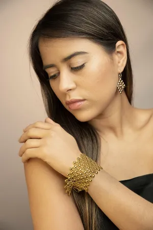 SG Liquid Metal B79-AG Antique Gold 24K Bracelet by Sergio Gutierrez