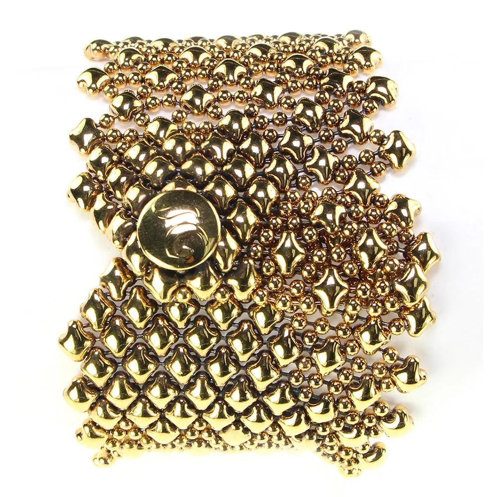 SG Liquid Metal B79-AG Antique Gold 24K Bracelet by Sergio Gutierrez