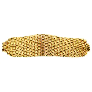 SG Liquid Metal BQ2?CG24K Gold 24K Finish Bracelet by Sergio Gutierrez