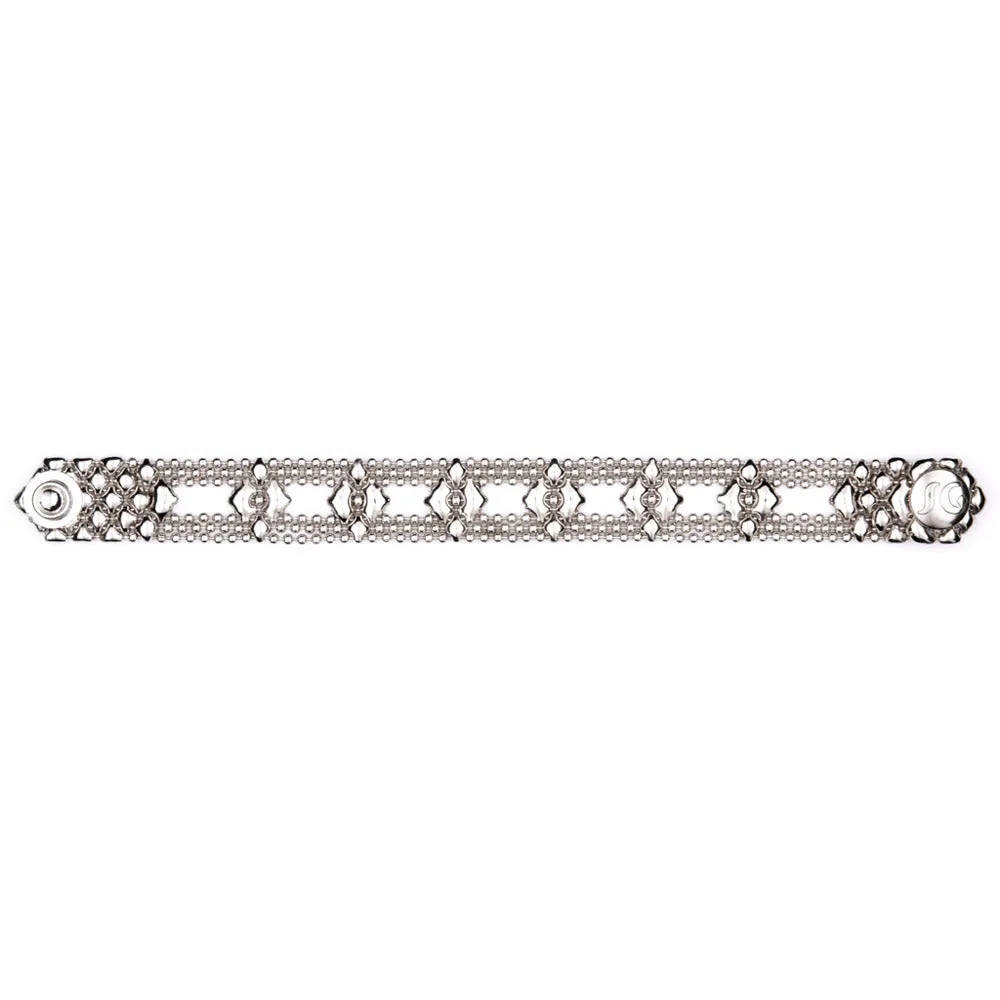SG Liquid Metal MINI D - AS Antique Silver Bracelet by Sergio Gutierrez