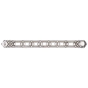 SG Liquid Metal MINI D - AS Antique Silver Bracelet by Sergio Gutierrez