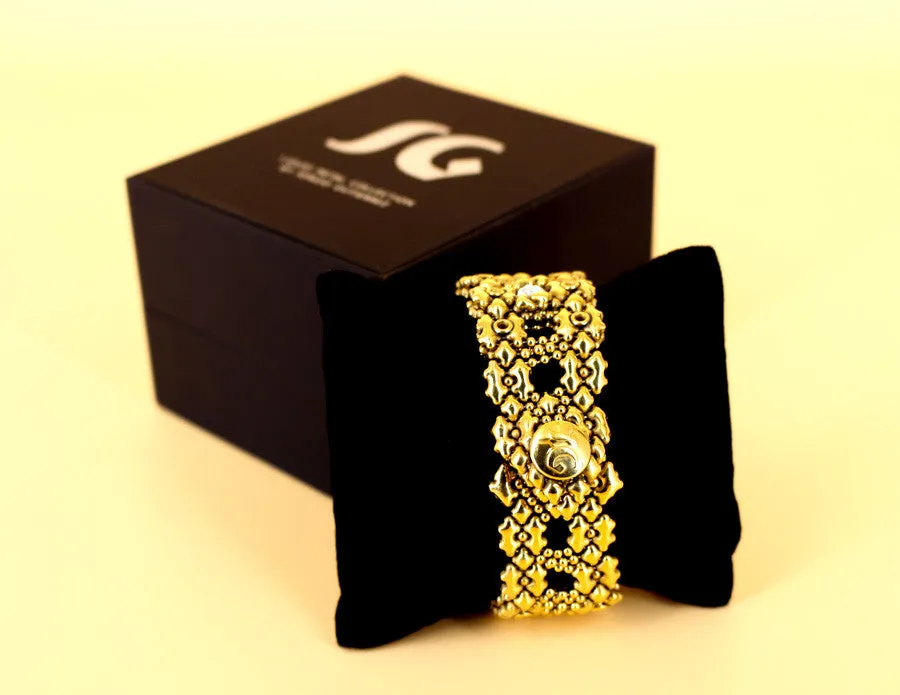 SG Liquid Metal RTB27 ?C AG (24K antique gold finish) Bracelet by Sergio Gutierrez