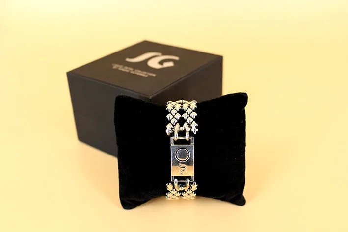 SG Liquid Metal TB41 AS ?C Antique Silver Finish ?C Bracelet by Sergio Gutierrez