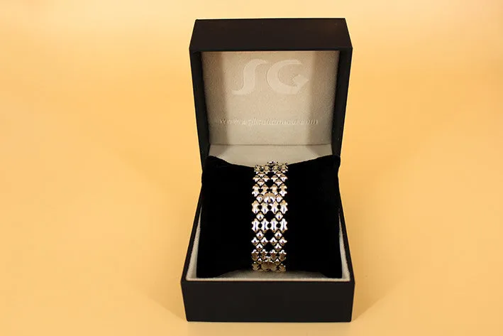 SG Liquid Metal TB41 AS ?C Antique Silver Finish ?C Bracelet by Sergio Gutierrez