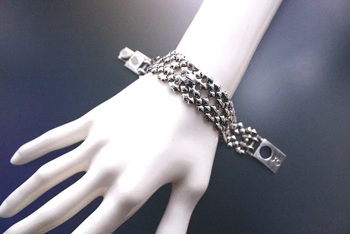 SG Liquid Metal TB41 AS ?C Antique Silver Finish ?C Bracelet by Sergio Gutierrez