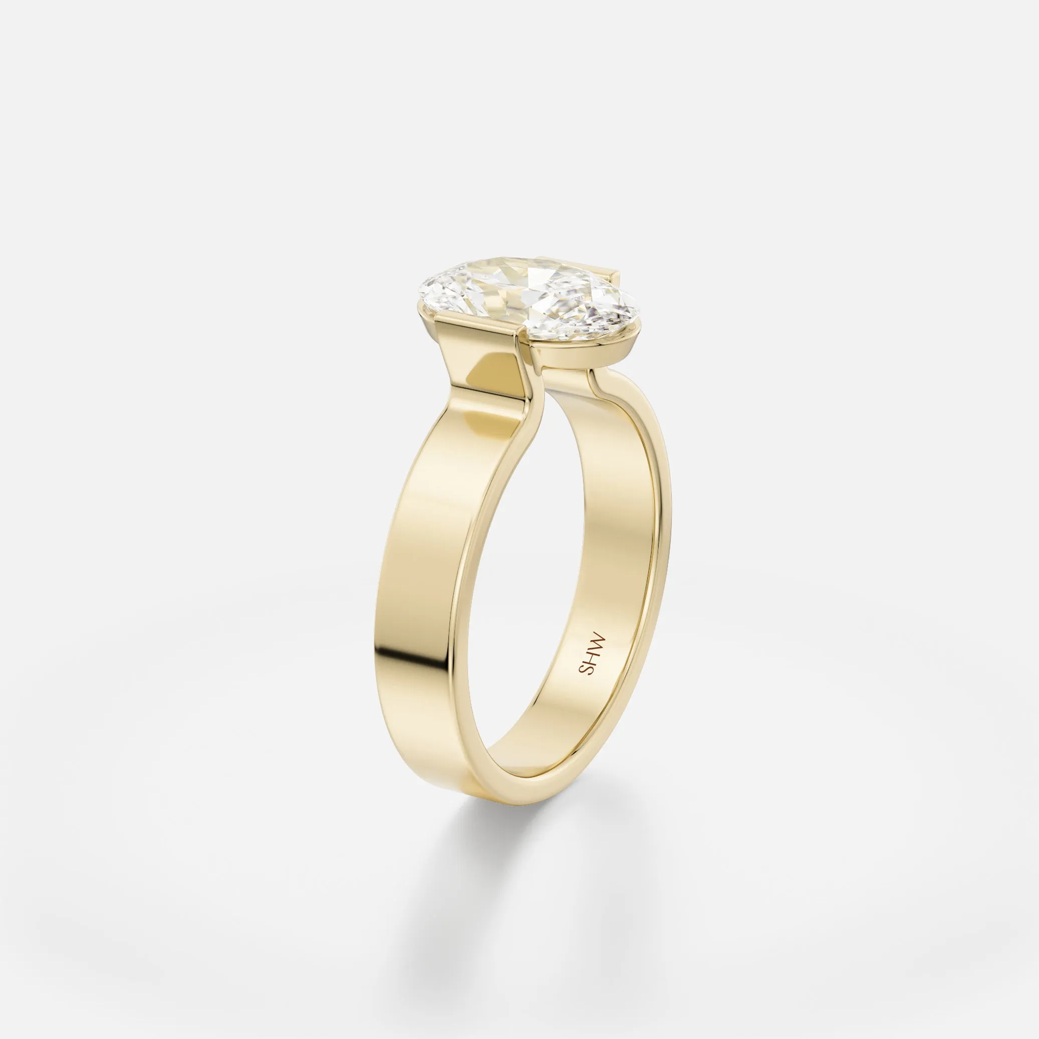 Silva Ring with 2.01ct Natural Diamond in Gold