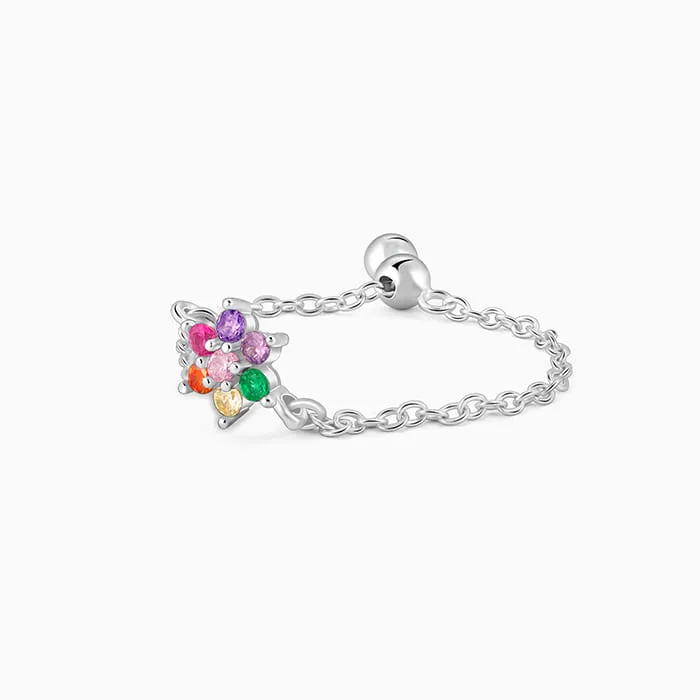 Silver All My Colours Chain Ring