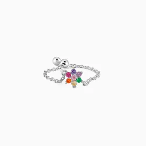 Silver All My Colours Chain Ring