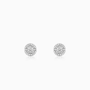 Silver Circular Earrings
