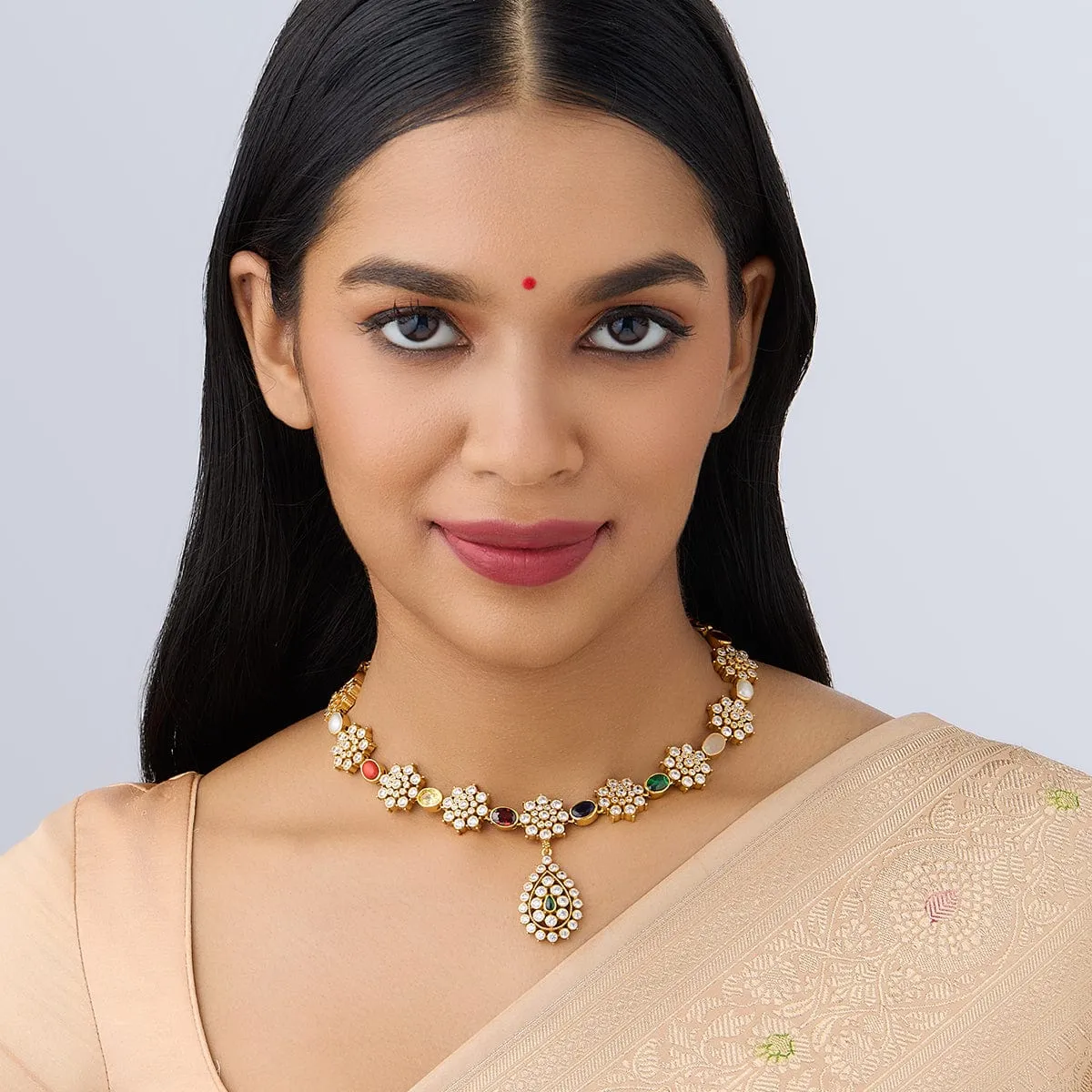 Silver Temple Necklace 158326