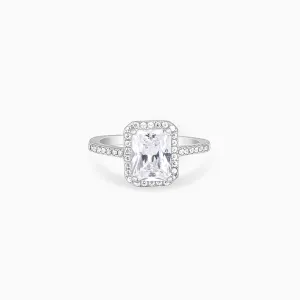 Silver Zircon Soul of Love Ring
