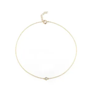 Sparkly Bezel Anklet