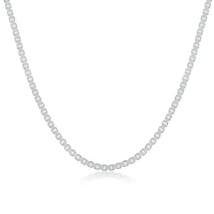 Sterling Silver 1.8mm Box Chain, 18"