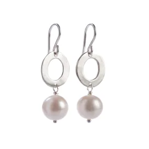 Sterling Silver and Pearl Earrings