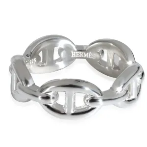Sterling Silver  Small Model Chaine dAncre Enchainee Band