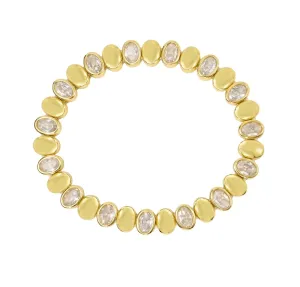 Stretchy Oval CZ Bracelet