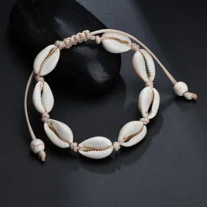 Terreau Kathy Anklets for Women shell Foot Jewelry Summer Beach Barefoot Bracelet ankle on leg  Ankle strap Bohemian Accessories