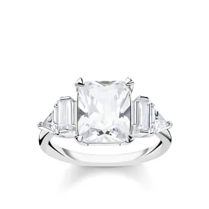 Thomas Sabo Glam & Soul Sterling Silver CZ White Magic Cocktail Ring D