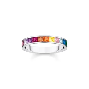 Thomas Sabo Sterling Silver Colourful Stones Ring