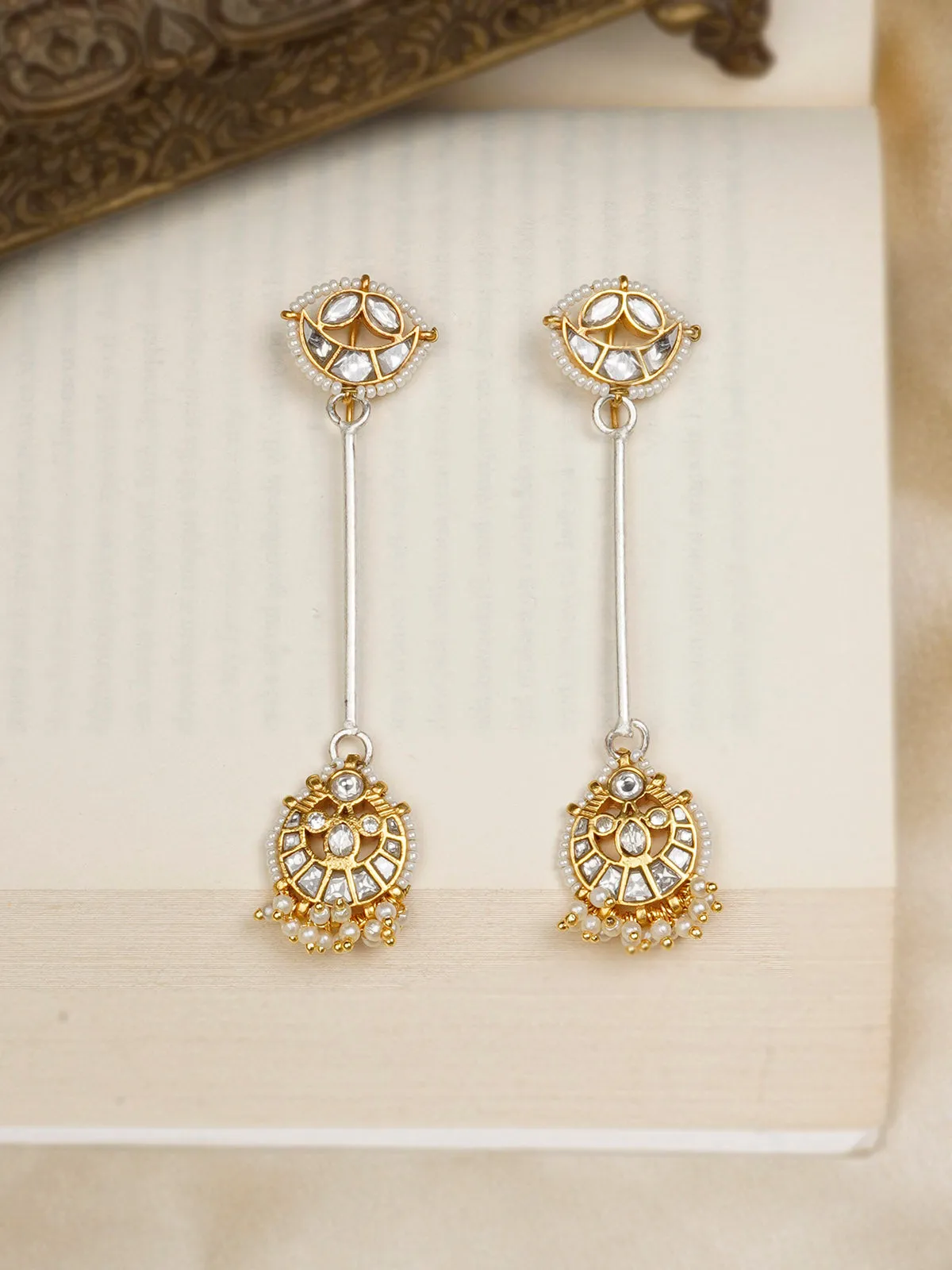 White Color Mishr Earrings - MR-E129W