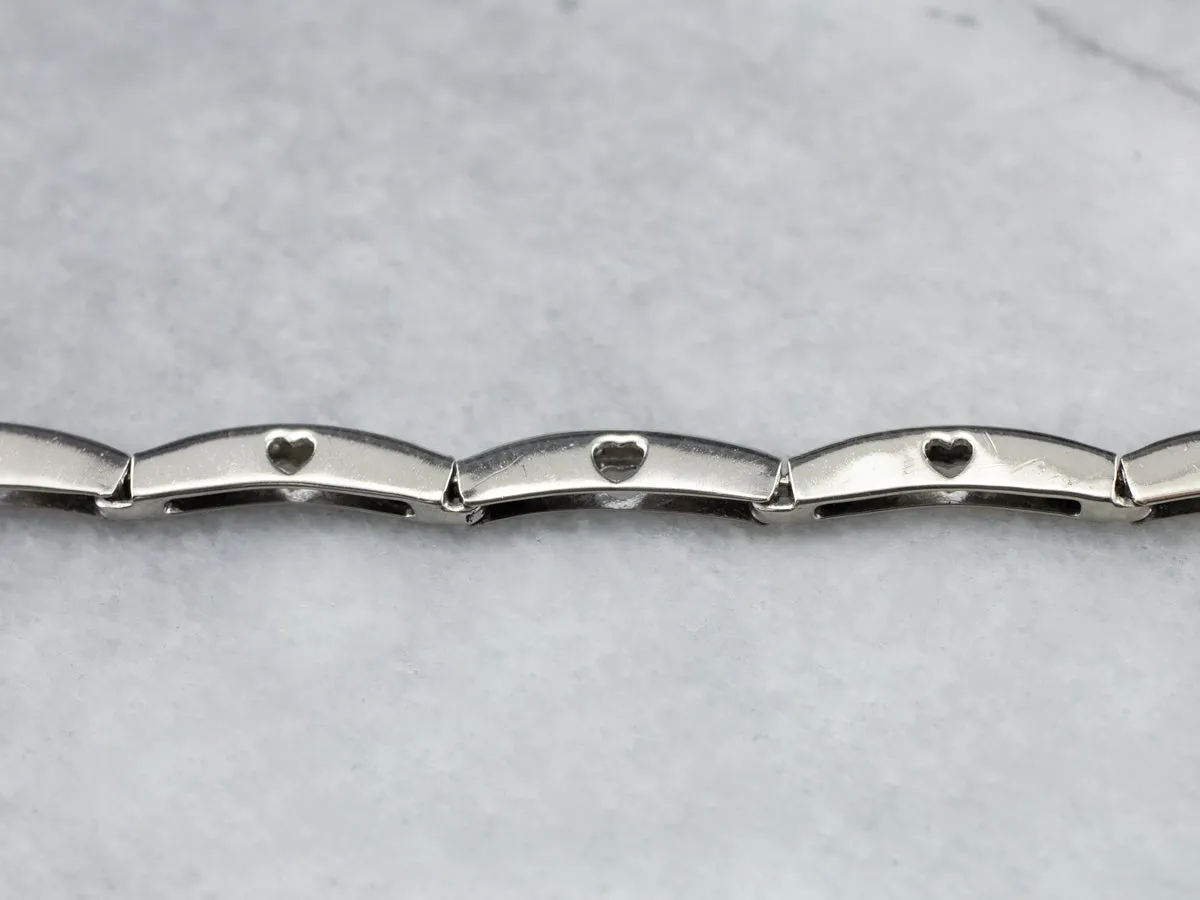 White Gold Diamond Link Bracelet
