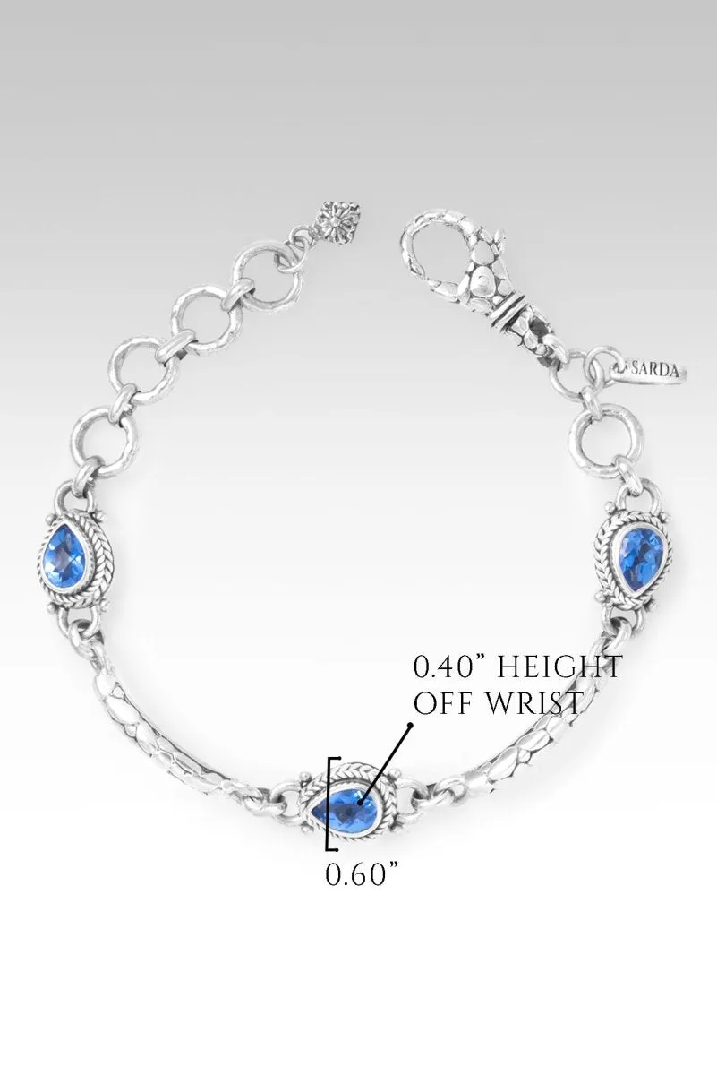 Wish Bracelet? in Royal Bali Blue? Mystic Topaz