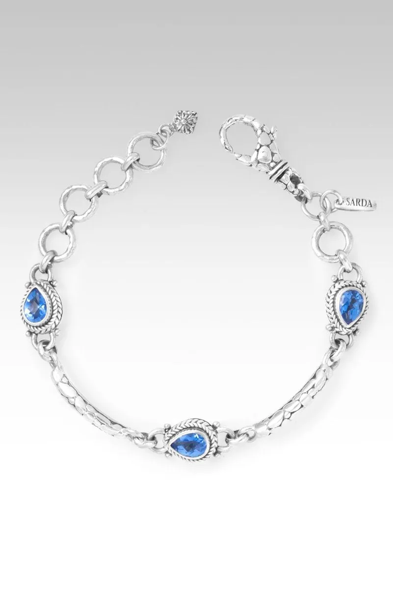 Wish Bracelet? in Royal Bali Blue? Mystic Topaz