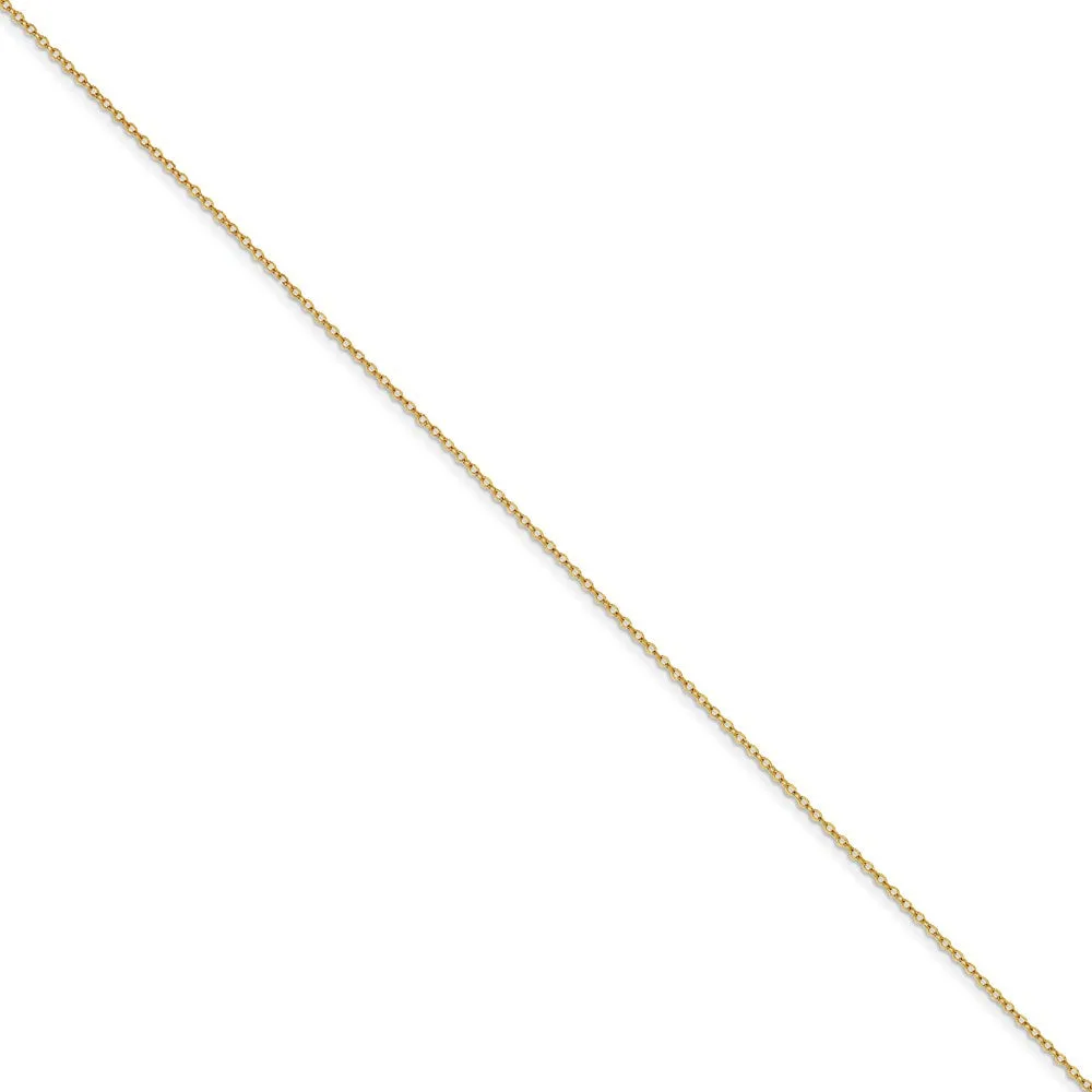 Yellow Rhodium over Brass 1.70mm Plated Rolo Chain | SRN213